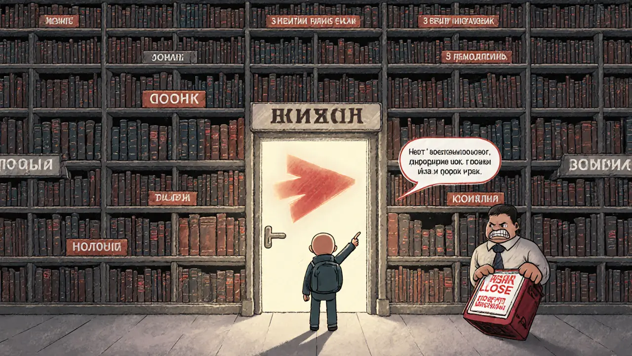 Библиотека в виде форума с полками по странам, путешественник ищет информацию, модератор готов закрыть бесполезный пост.