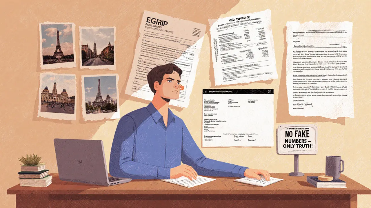 Самозанятый с налоговой декларацией, выписками и письмом спонсора.