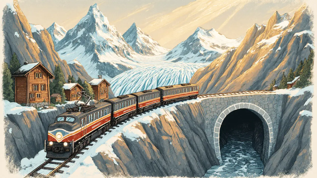 Швейцарские Альпы: лучшие панорамные поезда 2025 года