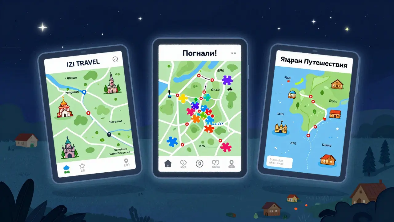 Три платформы аудиогидов с картами маршрутов по России: от Нижнего Новгорода до Байкала.