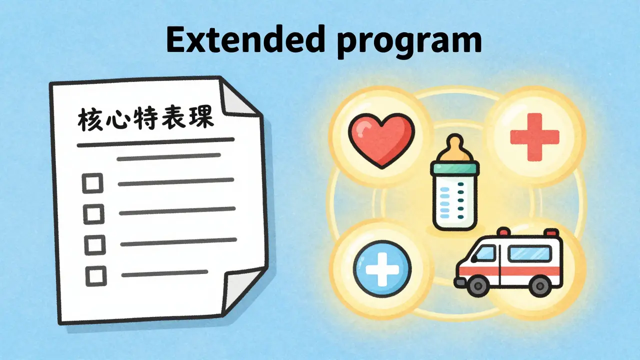 Иллюстрация расширенного покрытия медицинской страховки для беременных