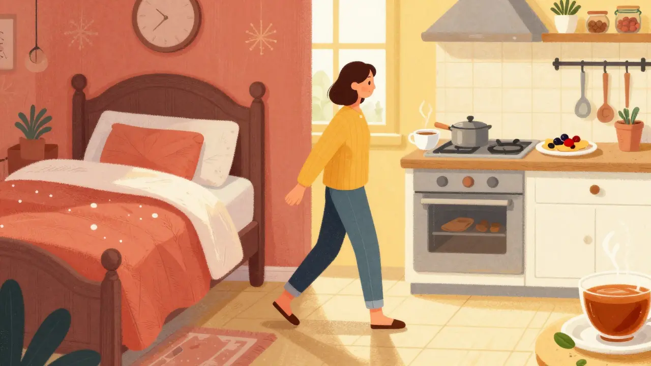 Переход от праздничного отдыха к утреннему распорядку дня